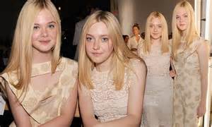 New York Fashion Week 2011 Elle Fanning 13 Towers Over Sister Dakota 17 Daily Mail Online