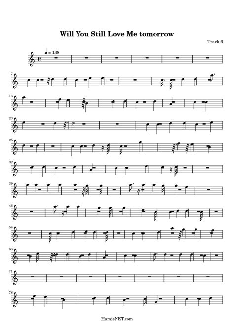 Will You Still Love Me Tomorrow Sheet Music Will You Still Love Me
