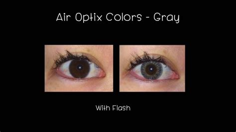 Air Optix Colors On Dark Eyes Gray Youtube