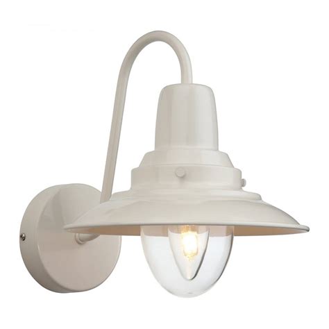 Firstlight Fisherman Single Light Cream Wall Fixture With Clear