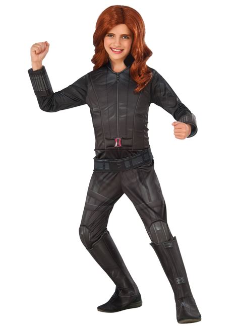 Girls Deluxe Black Widow Halloween Costume