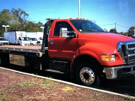 2011 Ford F 650 F650 F 650 2dr Diesel Rollback Flatbed Tow Truck For