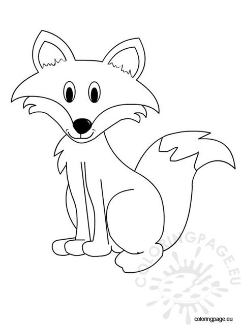 Fox Coloring Sheet Coloring Page
