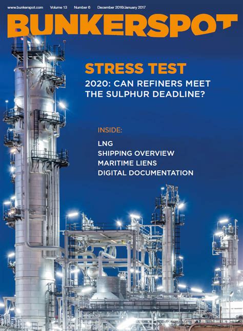 Bunkerspot Stress Test 2020 Can Refiners Meet The Sulphur Deadline