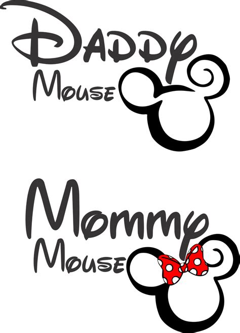 Daddy Mouse Svg 62 Instant Download Character Svg Free Svg Character