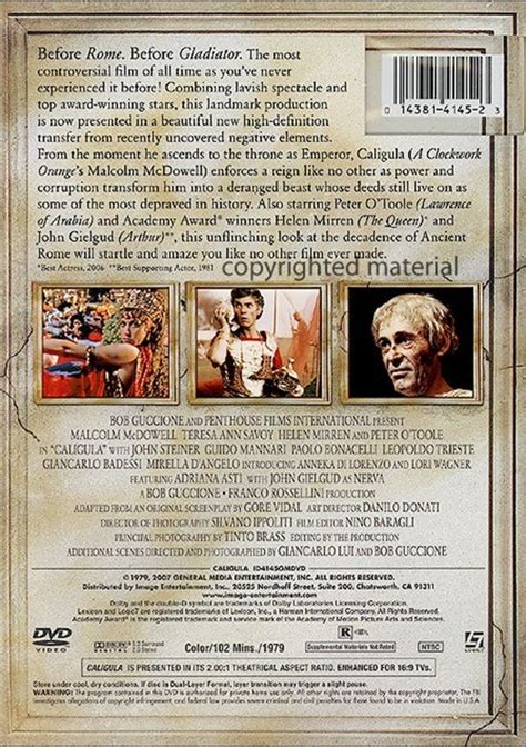 Caligula R Rated DVD DVD Empire
