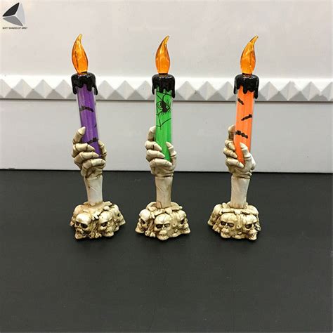 sixtyshades halloween skeleton hand candle lights battery operated flameless candle lamps for