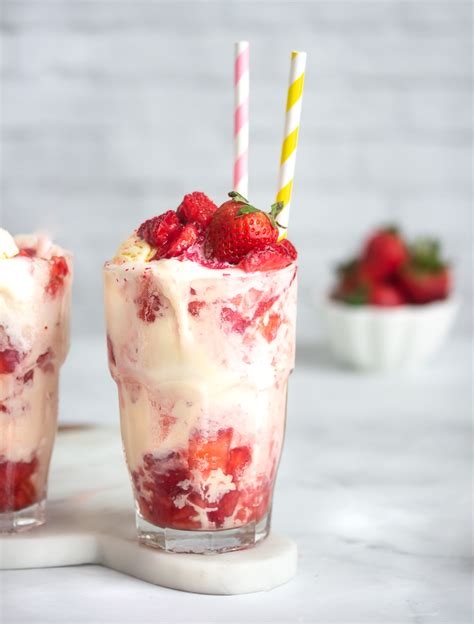 Strawberry Patch Ice Cream Soda Float Recipe With Red Sugar Crystals