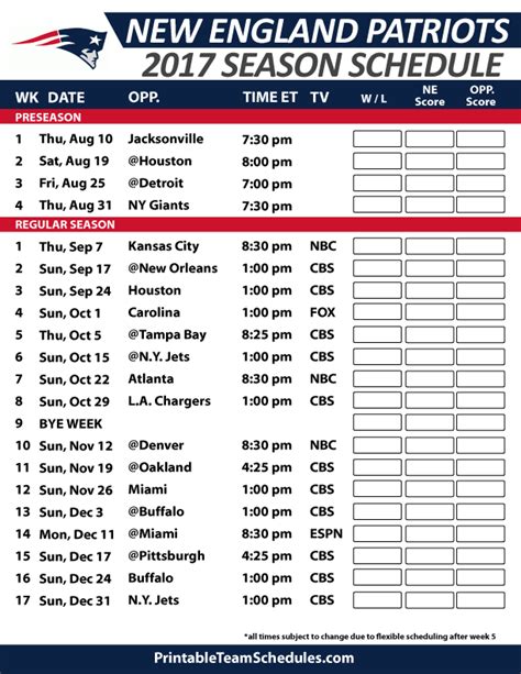 Printable Nfl Football Schedule 2022 23