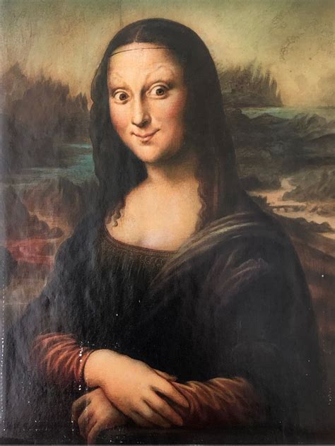 Monas Real Smile Mona Lisa Mona Artwork
