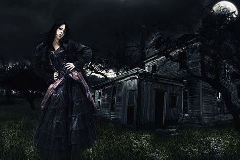 Gothic Girl Digital Art Photoshop Manipulation