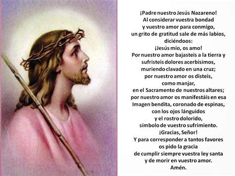OraciÓn Al Jesus Nazareno De San Pablo