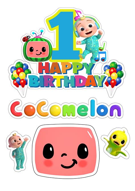 Cocomelonn Personalized Cake Topper Set Ubicaciondepersonascdmxgobmx