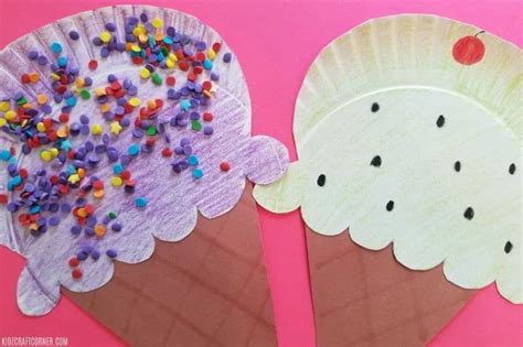 Creative Ice Cream Cone Craft For Preschoolers Kidz Craft Corner