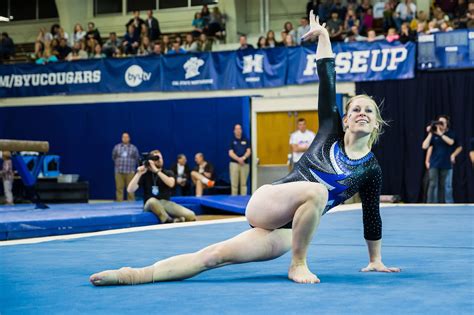Byu Gymnastics Places Second In First Home Meet Of Season The Daily