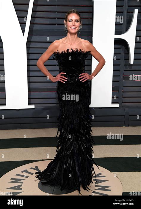 Heidi Klum Arriving At The Vanity Fair Oscar Party In Beverly Hills