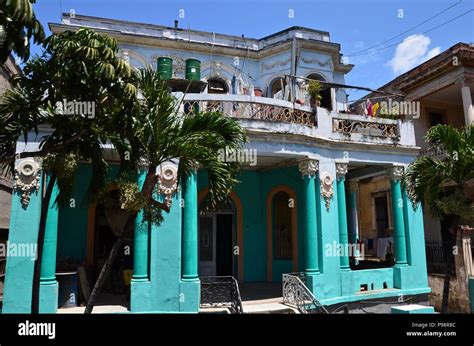 Colonial Houses In Havana Cuba Caribbean Architecture Colorful Blue