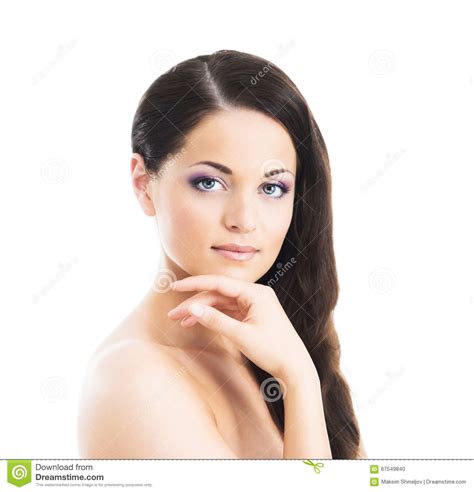 一名新赤裸妇女的纵向构成的 库存照片 图片 包括有 查出 健康 发红光的 增强 理发 女孩 自然