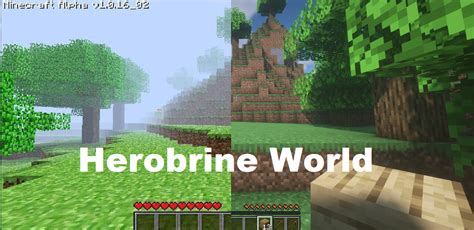 Herobrine World Recreation Minecraft Map