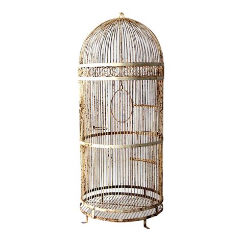 Antique Xl Iron Bird Cage Chairish