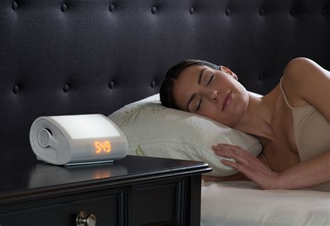 wake up light alarm clock radio with soothing sounds sharper image