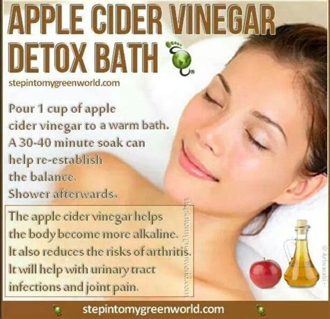 Detox Bath Apple Cider Benefits Apple Cider Vinegar Bath Detox