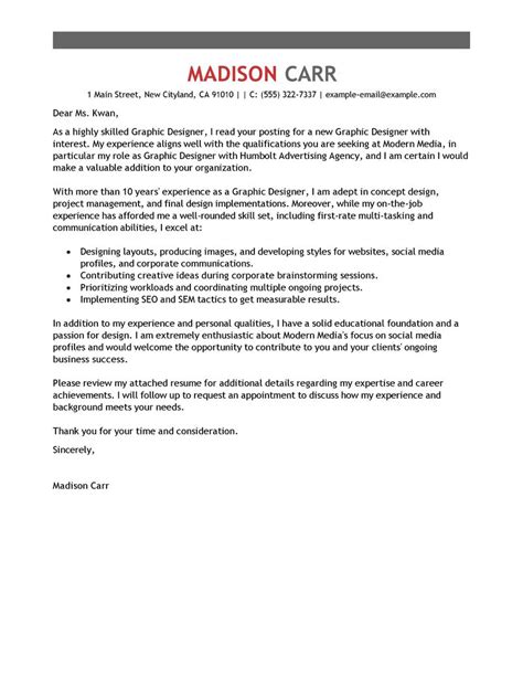 Check spelling or type a new query. Graphic Designer Cover Letter Examples | Marketing Cover ...