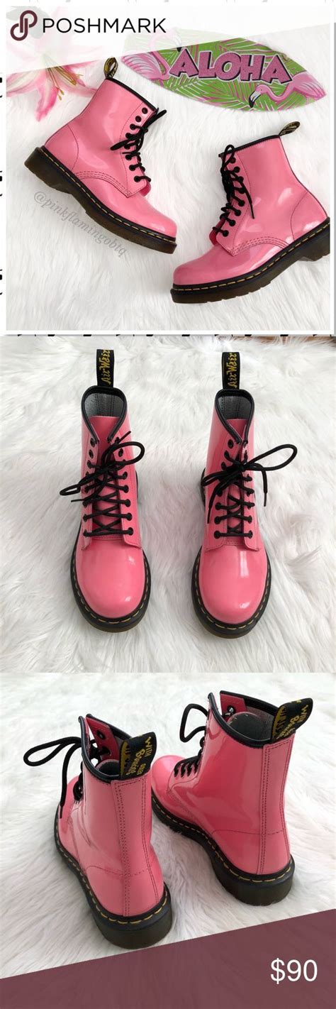 I was told by the sales person that docs usually run a size big, so i should size down to a us6. 'Doc' Dr. Marten Bubblegum PINK Combat Boots 1460 | Pink ...