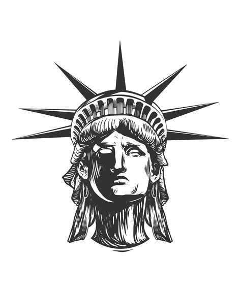 Statue Of Liberty Face Drawing