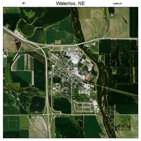 Aerial Photography Map Of Waterloo Ne Nebraska