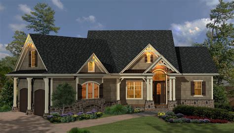 Plan 15884ge Gabled 3 Bedroom Craftsman Ranch Home Plan With Angled