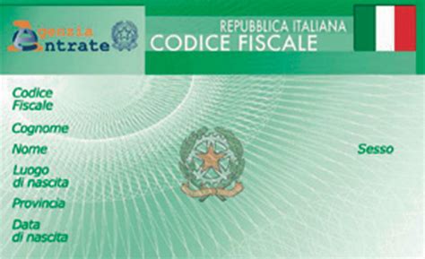 Codice Fiscale In Dizionario Di Economia E Finanza
