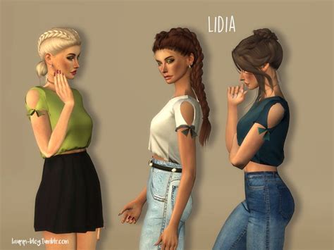 New T Shirt New Mesh Found In Tsr Category Sims 4 Female Everyday