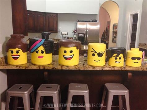Diy Lego Costumes Making A Lego Head From Styrofoam
