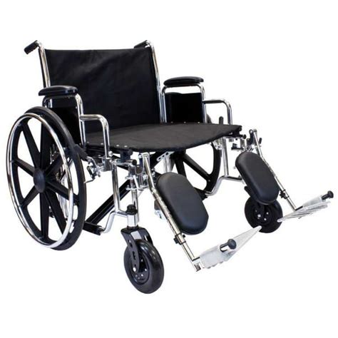 Extra Wide Bariatric Wheelchair Elevating Leg Rests 28