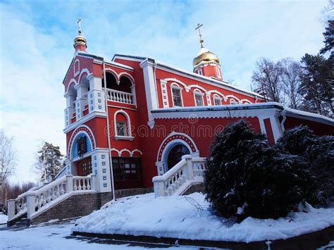 Church In The Winter Landscape Beautiful Church In The Snow And In The