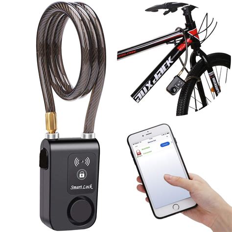 Bluetooth Bike Lock Alarm 110db Universal Security Smart Bike Alarm