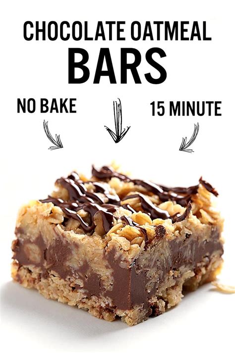 For more oat goodness try almond toffee bars, oatmeal pie, or banana oatmeal cookies. No Bake Chocolate Oatmeal Bars - Sugar Apron