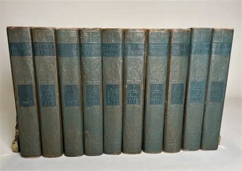 Colliers New Encyclopedia Anniversary Edition 1929 10 Volume Set A