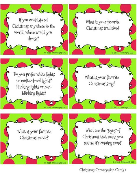 christmas conversation starters  writing prompts