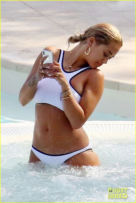 Rita Ora Relaxes In A Bikini By The Pool In France Photo 4111121