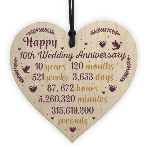 Happy 10Th Wedding Anniversary : handmade 10th wedding anniversary card