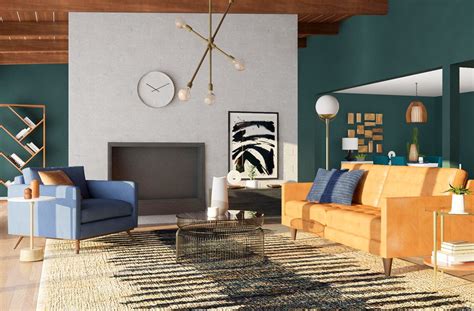 8 Mid Century Modern Living Room Ideas We Love Modsy Blog