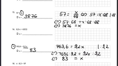 Vermischte aufgaben zu linearen gleichungen mit ausführlichen lösungen in einem weiteren beitrag. Mathe Klasse 7 / Lösen von linearen Gleichungen an ...