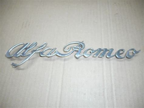 Alfa Romeo Script Logo Excellent 6999 Ebay
