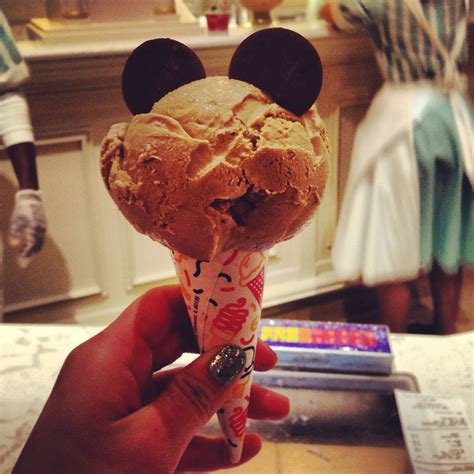disney ice cream cone so cute they used chocolate discs for the mickey mouse ears ice cream