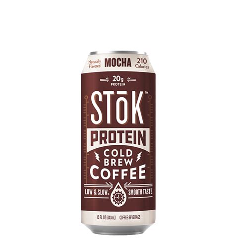 Stōk Protein Mocha Canned Cold Brew Coffee