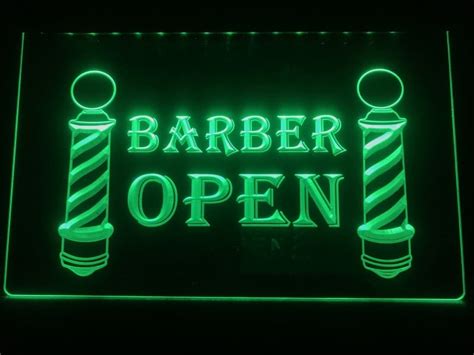 Led Barber Sign Light Signs Cave