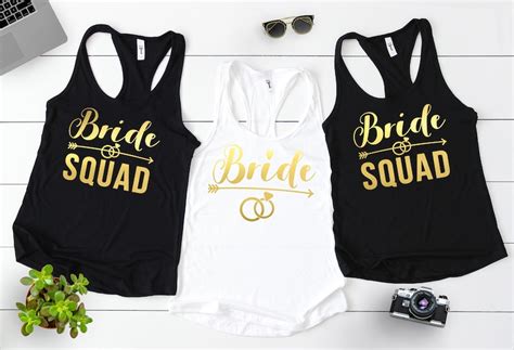bride squad shirts bachelorette party shirts bridesmaid etsy