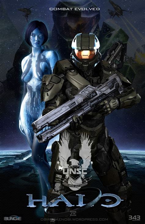 Halo Fan Art Triptych Featuring Master Chief Cortana Noble Team And